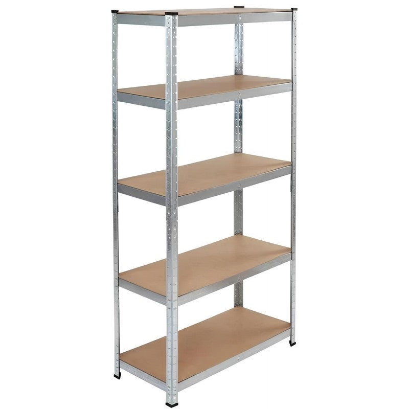 Scaffale Modulare Xone in Metallo e Legno MDF - 5 Ripiani, Portata 175kg/ripiano